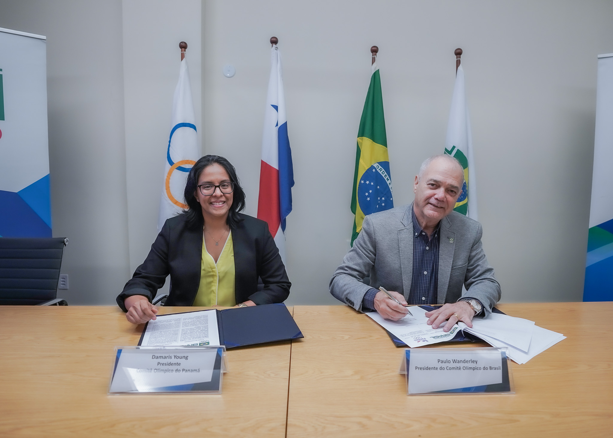 Se firma acuerdo de cooperación entre los Comités Olímpicos de Panamá y Brasil